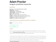 Tablet Screenshot of adamprocter.co.uk